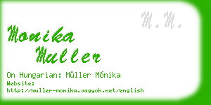 monika muller business card