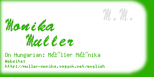 monika muller business card